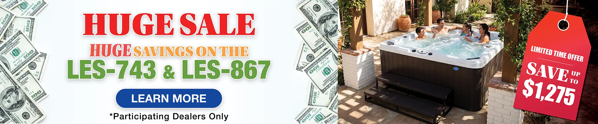 Calspas hot tub being used in a family setting - Portugal